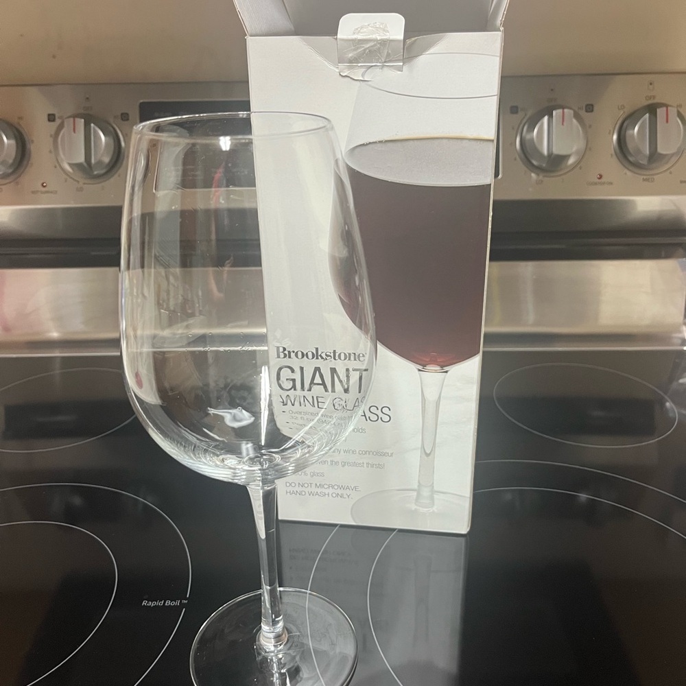 Brookstone Clear Wine Glass